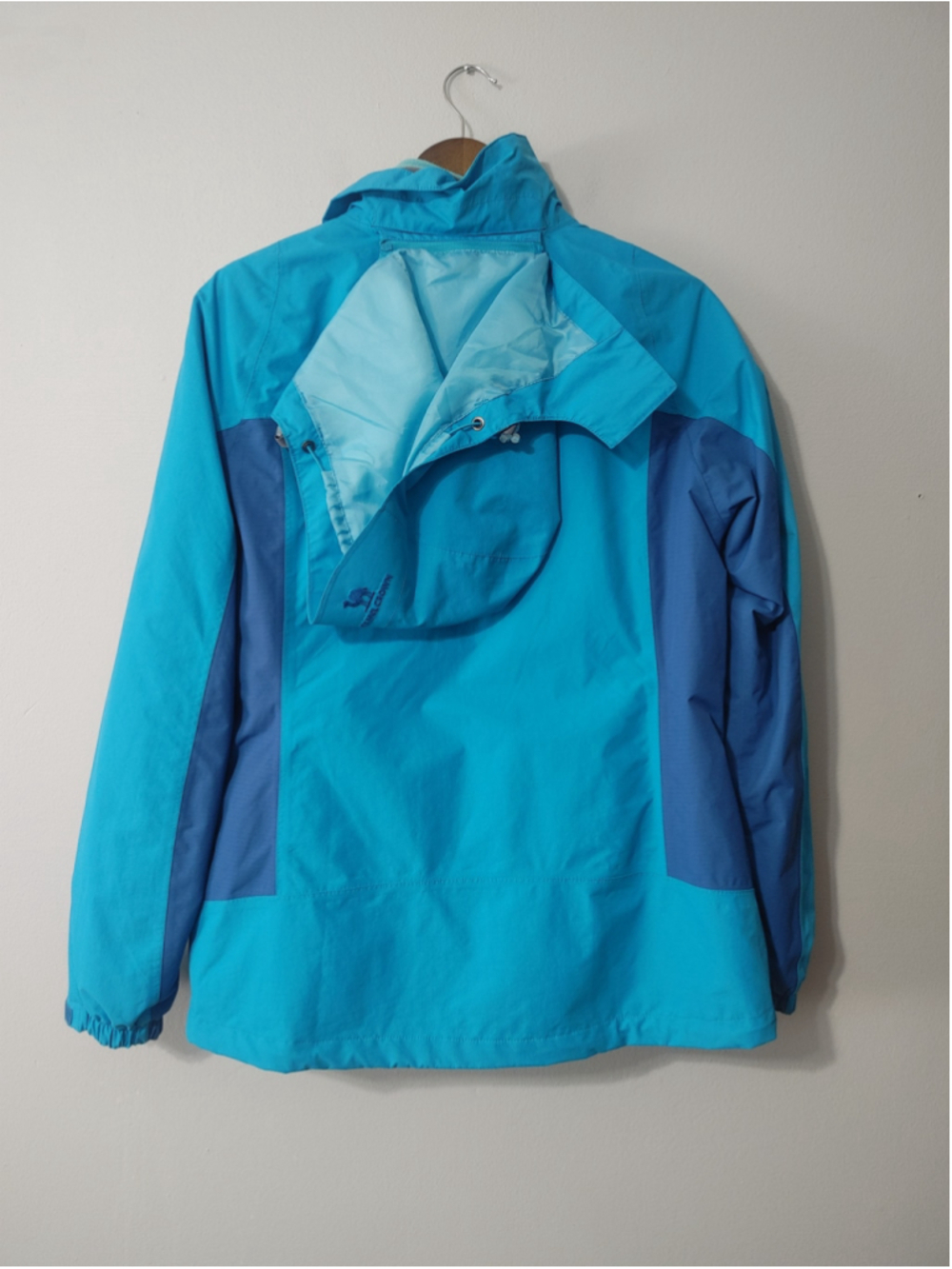 Women's Camel Crown Ski 3 in 1 Windbreaker Jacket L Bright Turquoise - Picture 2 of 15